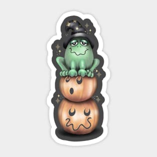 Halloween pumpkin stack Sticker